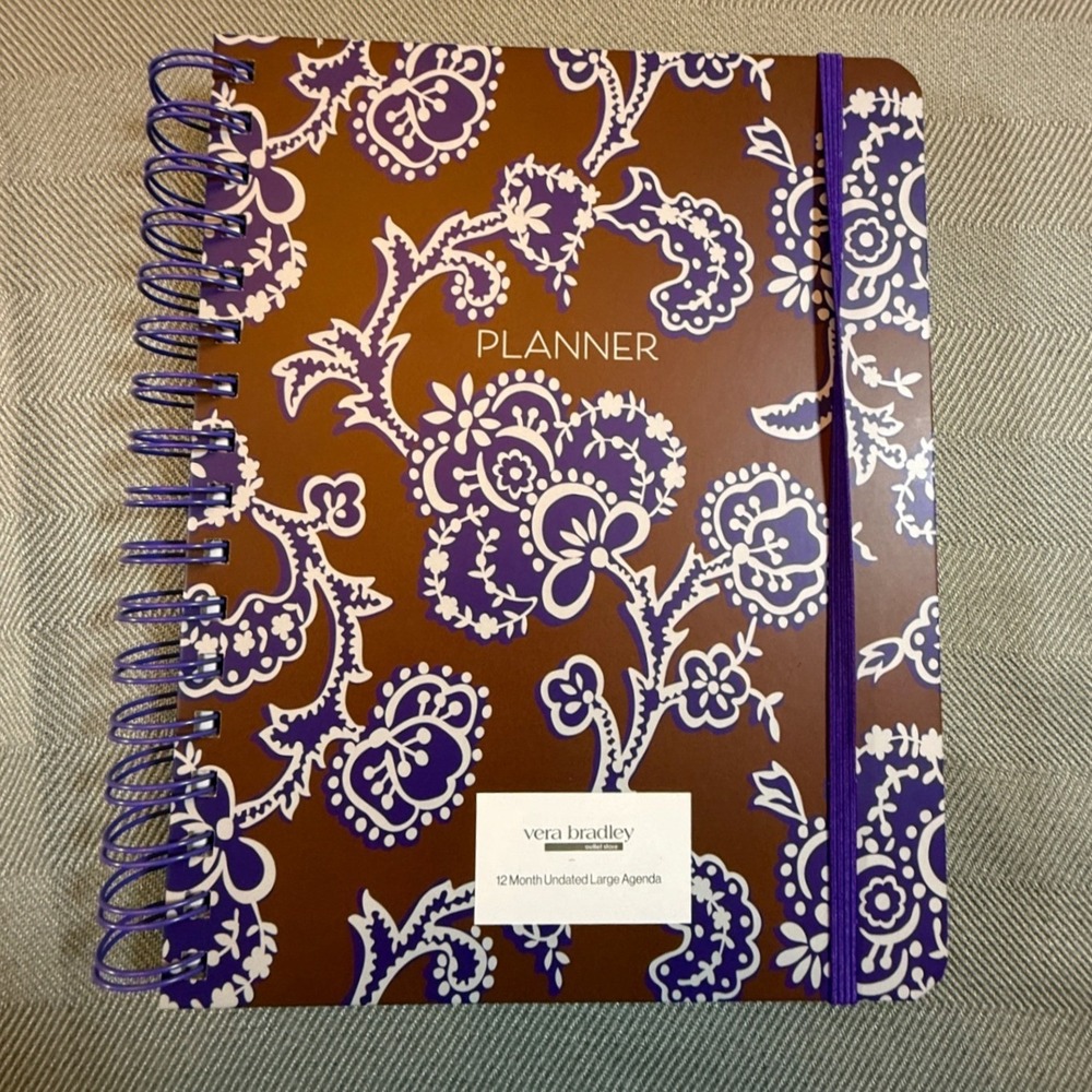 Vera Bradley Cotswolds 12 Month Large Agenda Planner 52057-20894 New 2528